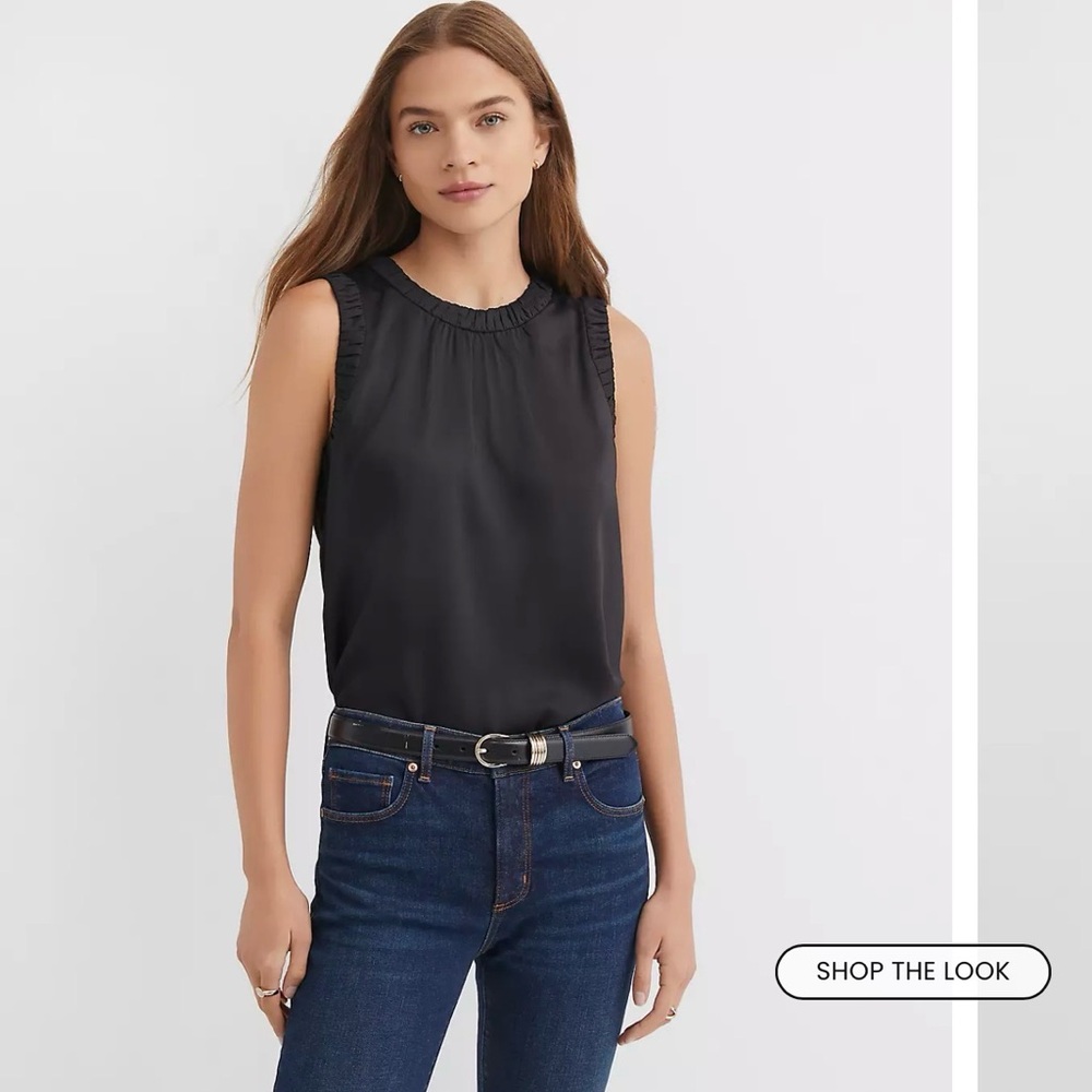 3/$15 Loft Black Sleeveless Blouse